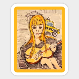 Joni Mitchell Big Yellow Taxi Sticker